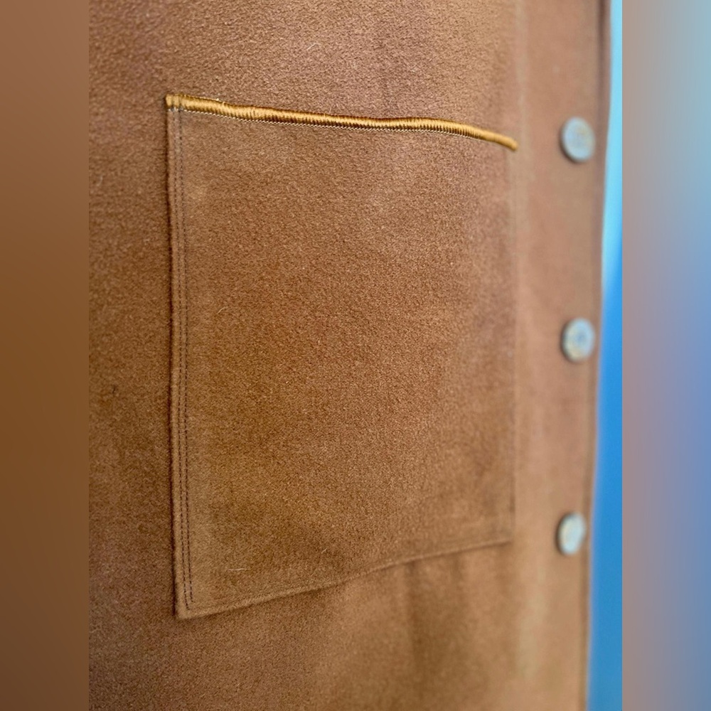 Embroidered coat, crafted from upcycled blanket, fully lined, ladies' size XS-S - Picture 10 of 11
